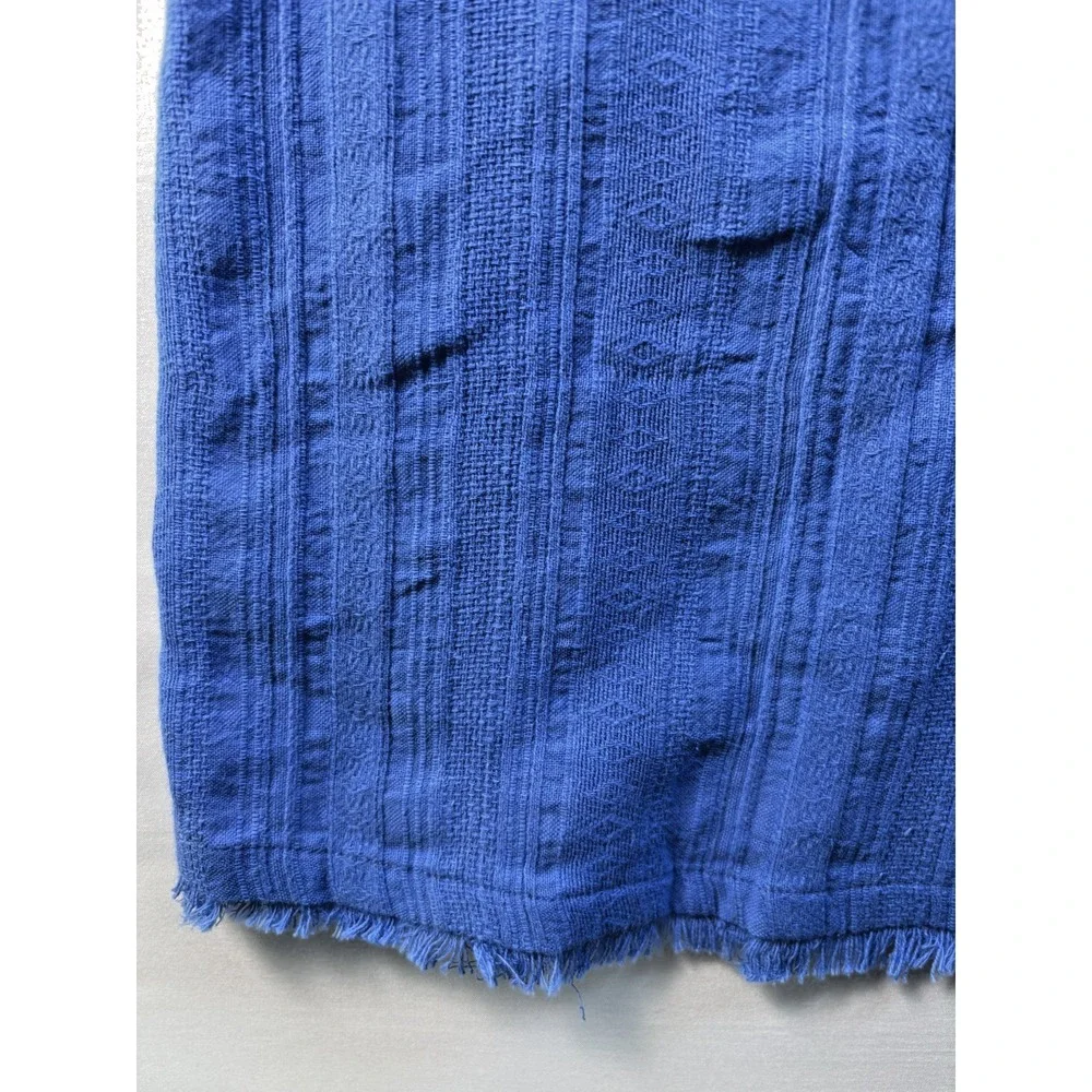 Tommy Bahama Womens Mykonos Cotton Gauze Cover‎ Up Blue sleeveless XXS